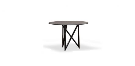 Mesa Comedor Redonda 120 Cm Nápoles Negro