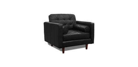 Sillón de Piel Noruega  Negro