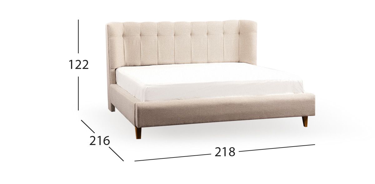 Cama King Size Stella Beige