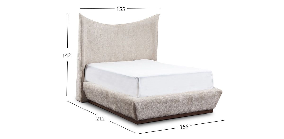 Cama Matrimonial Helenna Beige