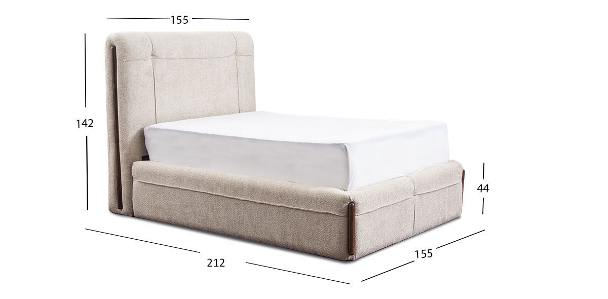 Cama Matrimonial Namora Beige