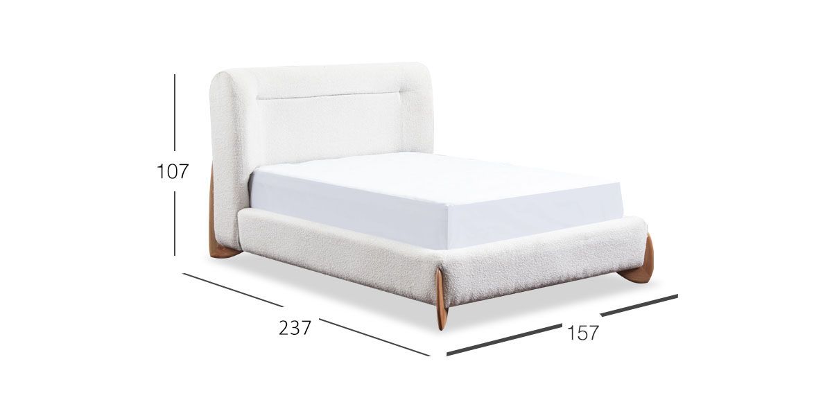 Cama Matrimonial Renata Beige