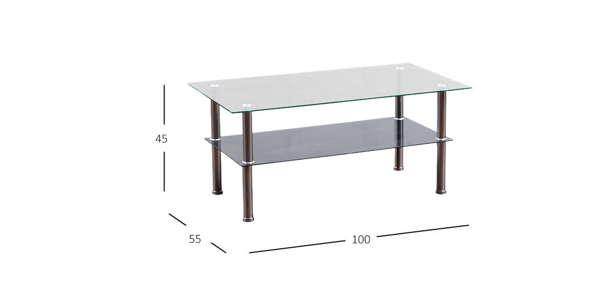 Mesa Centro Rectangular Andalucia Plata