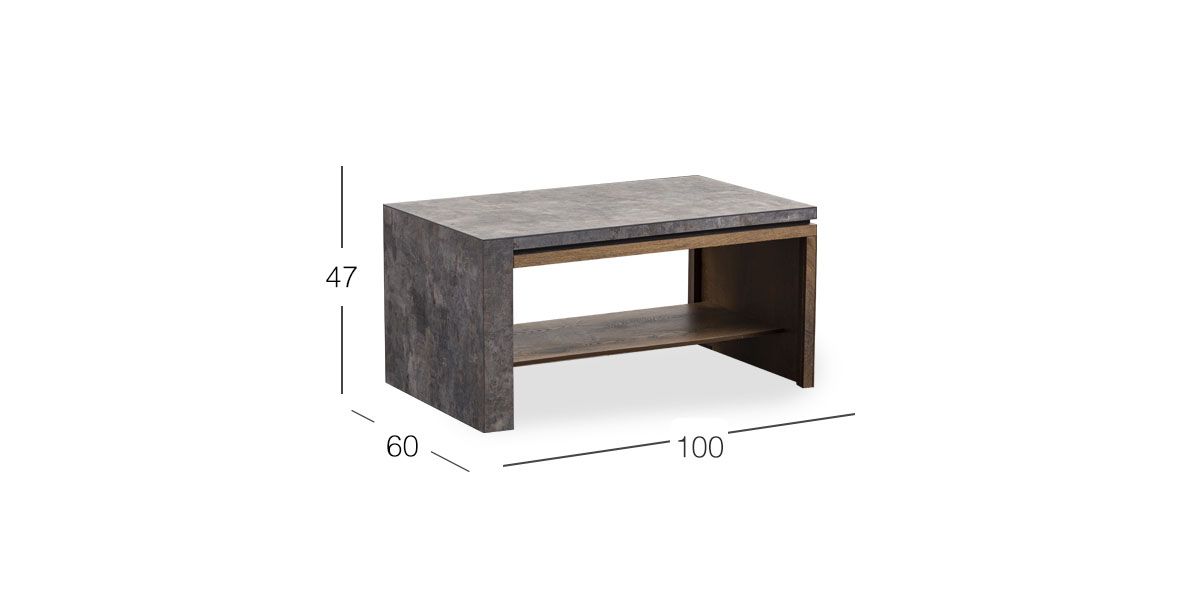 Mesa de Centro Stone Gris