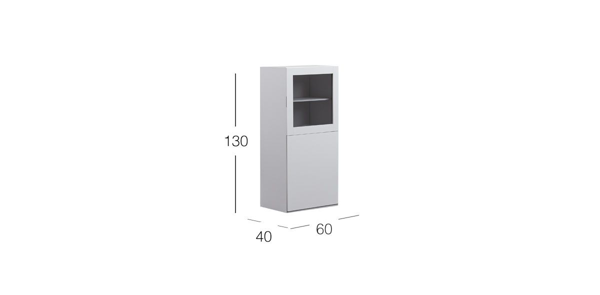 Modulo Lateral Derecho 2 Puertas Toronto Life Blanco