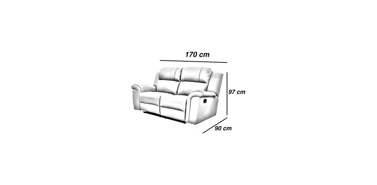 Sofa Relax 2 plazas 2 pies HELENA