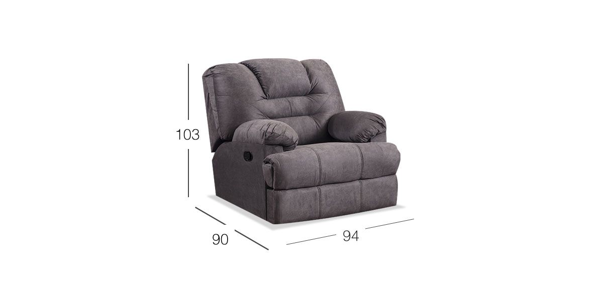 Sillón Reclinable Malibu New Gris